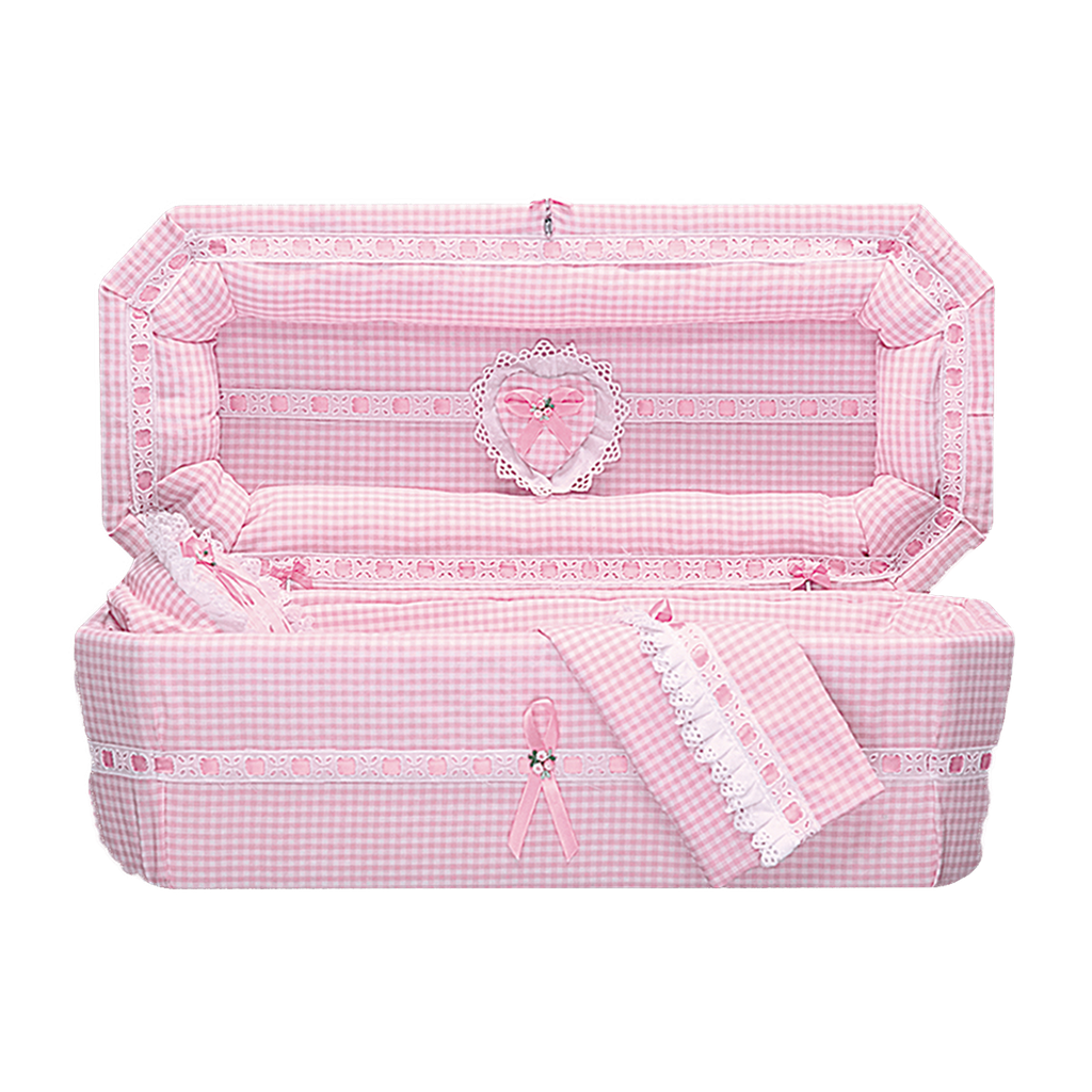 2'6" Gingham Pink