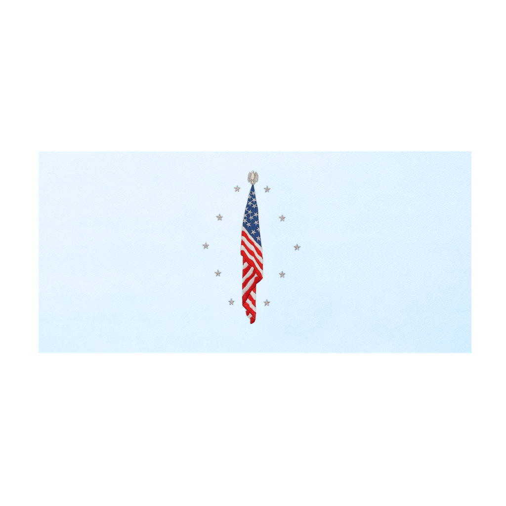 Flag at Rest - Panel - Blue